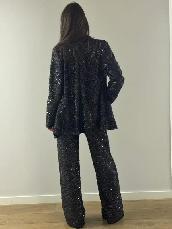TRAJE LENTEJUEJAS NEGRO - Imagen 2