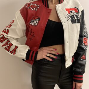 Chaqueta motera Roja