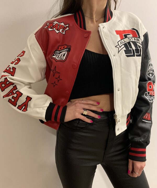 Chaqueta motera Roja