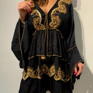 Vestido estampado retro