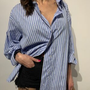 Camisa rayas corazones brillantes