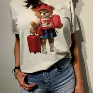Camiseta osito maletas