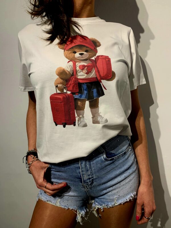 Camiseta osito maletas
