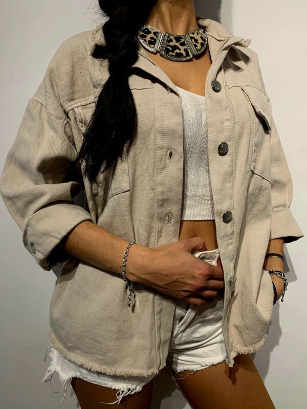 Camisa tejana beige