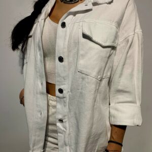 Camisa tejana blanca