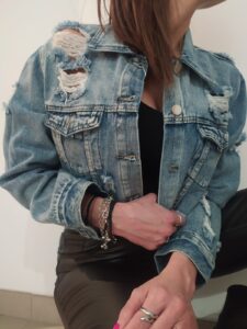 Chaqueta tejana corta