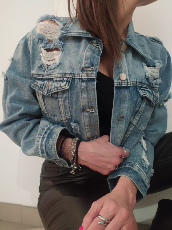 Chaqueta tejana corta