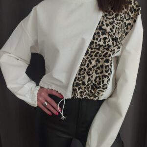 Sudadera banda leopardo